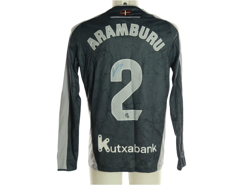 Maglia Aramburu Unwashed Girona vs Real Sociedad, 2026 - Autografata