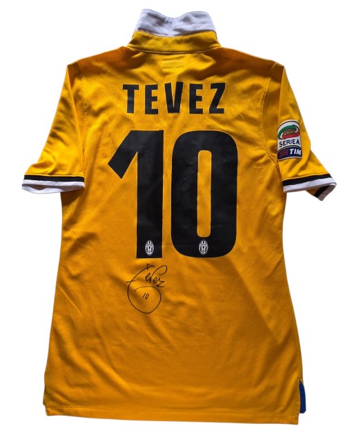 Tevez's Signed Match-Issued Shirt, Sampdoria vs Juventus 2013