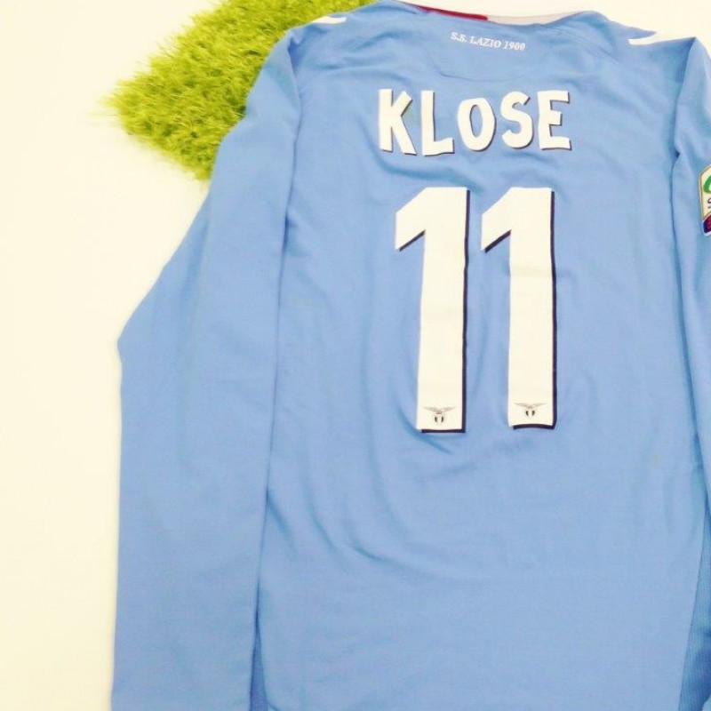 Klose match worn shirt, Lazio-Atalanta, December 13th 2014