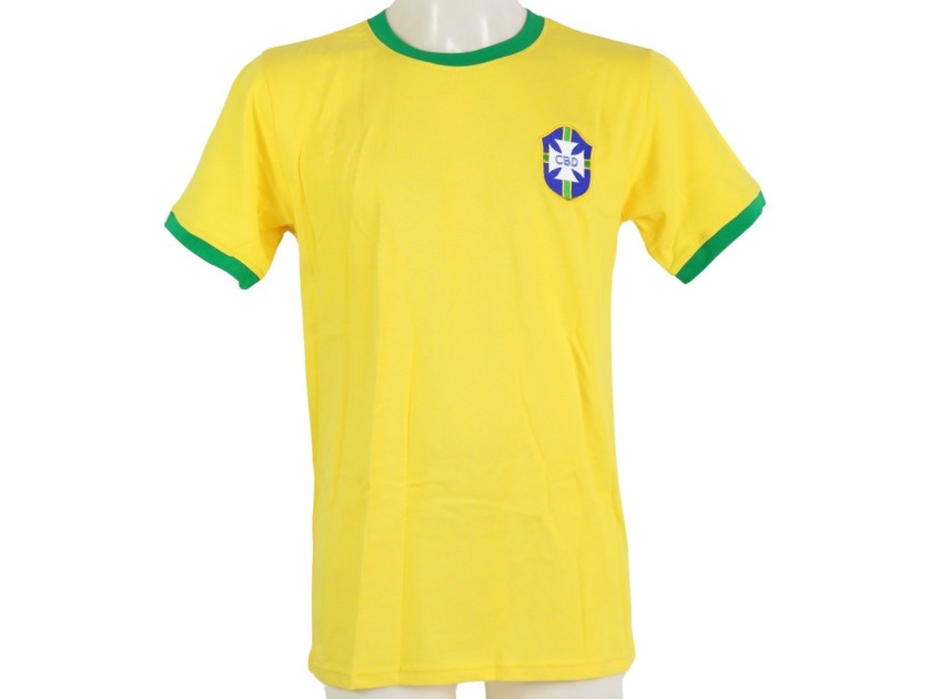 Pele Official Brazil Signed Shirt - CharityStars