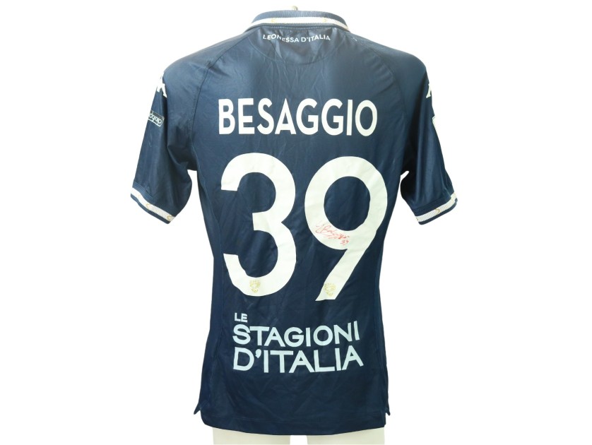 Besaggio's Signed Unwashed Shirt, Südtirol vs Brescia 2024