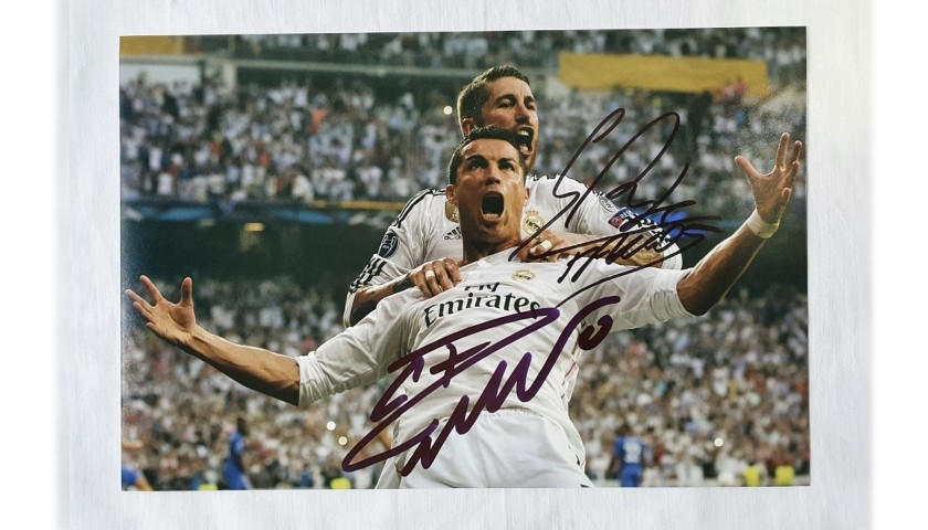 Photograph Signed by Cristiano Ronaldo and Sergio Ramos