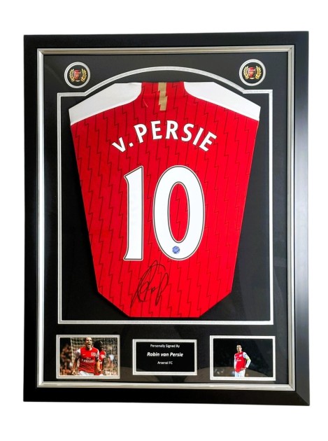 Robin Van Persie's Arsenal 2023-24 Signed And Framed Shirt