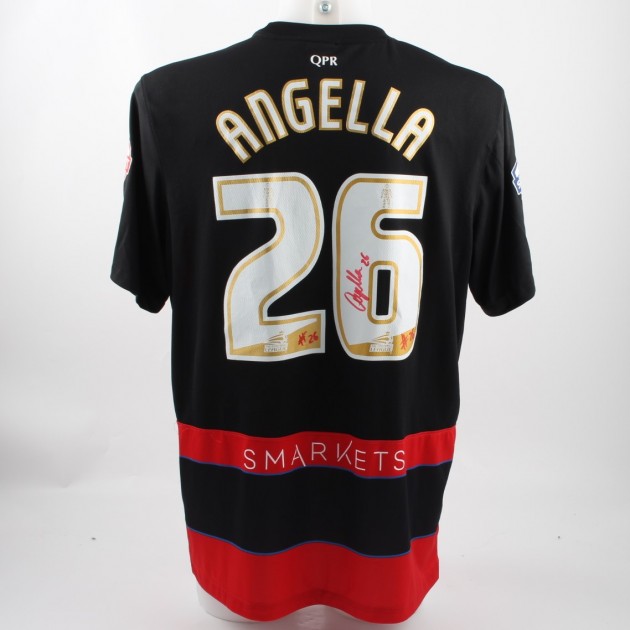 Angella QPR shirt, issued/worn Championship 15/16 - signed