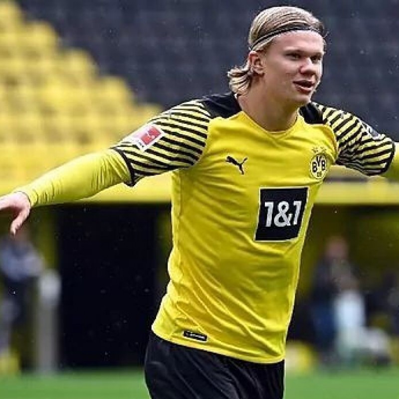 Erling Haaland's Borussia Dortmund Signed Shirt - 2021/22  