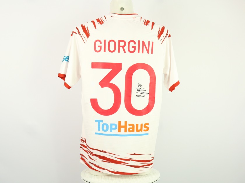 Giorgini's unwashed Signed Shirt, Sudtirol vs Bari 2024 