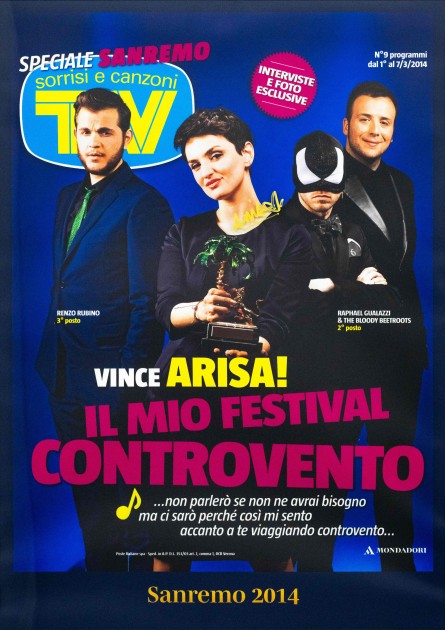 TV Sorrisi e Canzoni 2014 Cover Signed by Arisa at Sanremo 2026