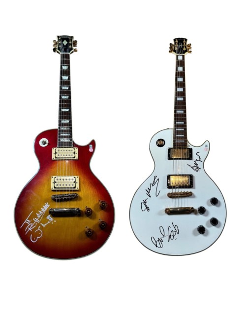 Two Sex Pistols Signed Electric Guitars