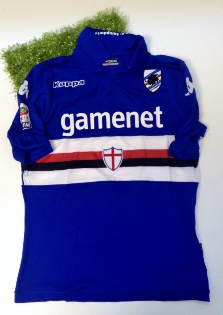 Sampdoria match issued/worn shirt, Eder, 2013/2014 - signed