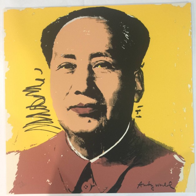 Andy Warhol Signed "Mao"