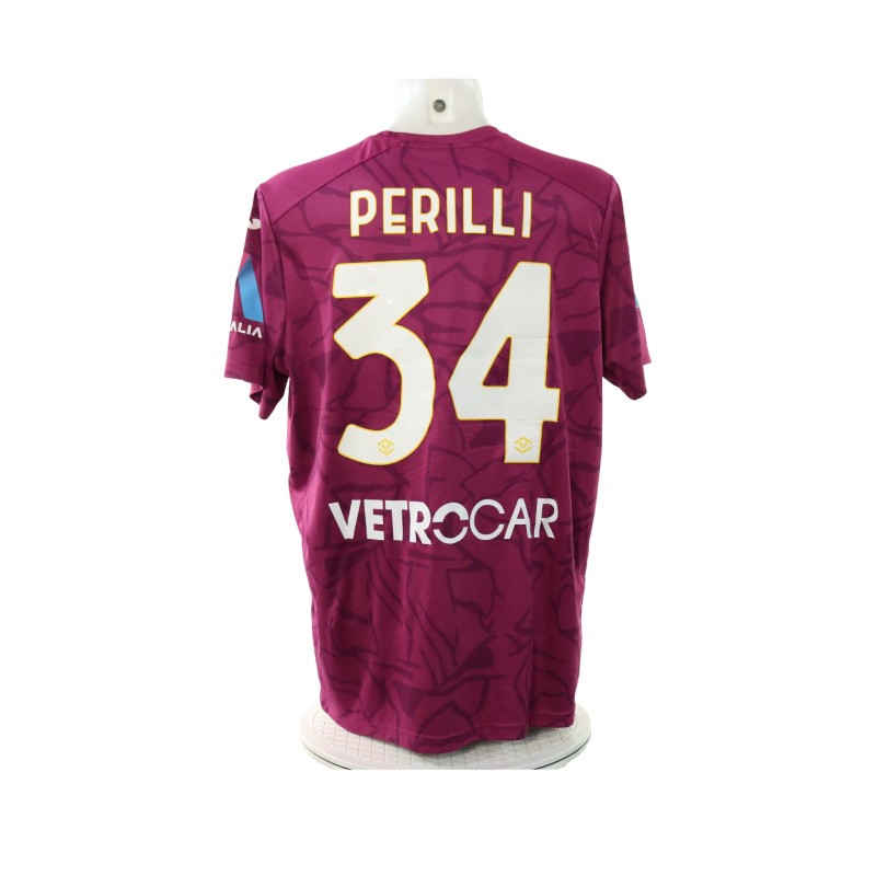 Perilli's Match-Issued Shirt Lecce vs Hellas Verona 2024