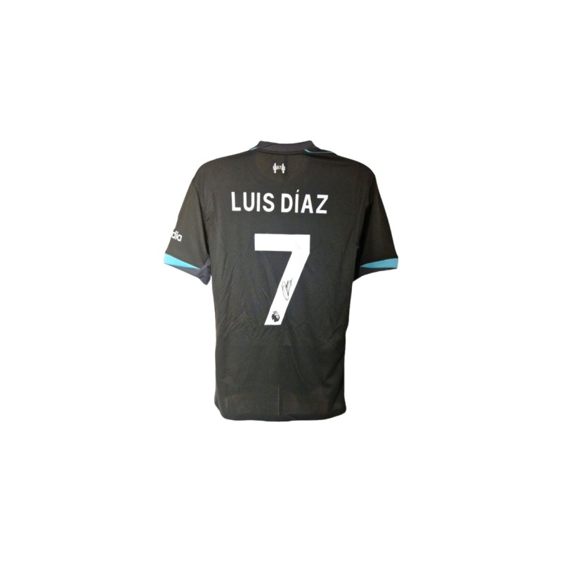 Luis Diaz's Liverpool 2024/25 Signed Replica Away Shirt