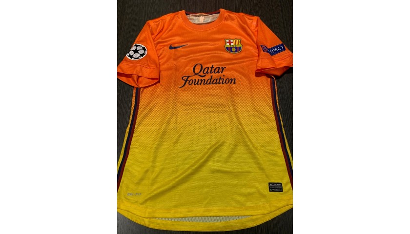 Messi's Barcelona Signed Match Shirt, UCL 2012/13 - CharityStars