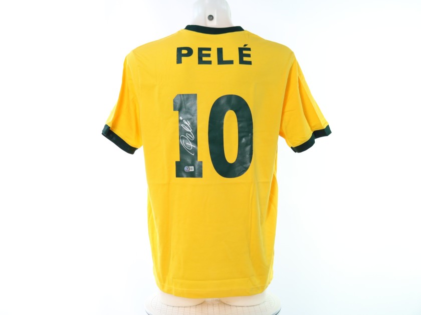 Pele's Brazil Signed Replica Shirt