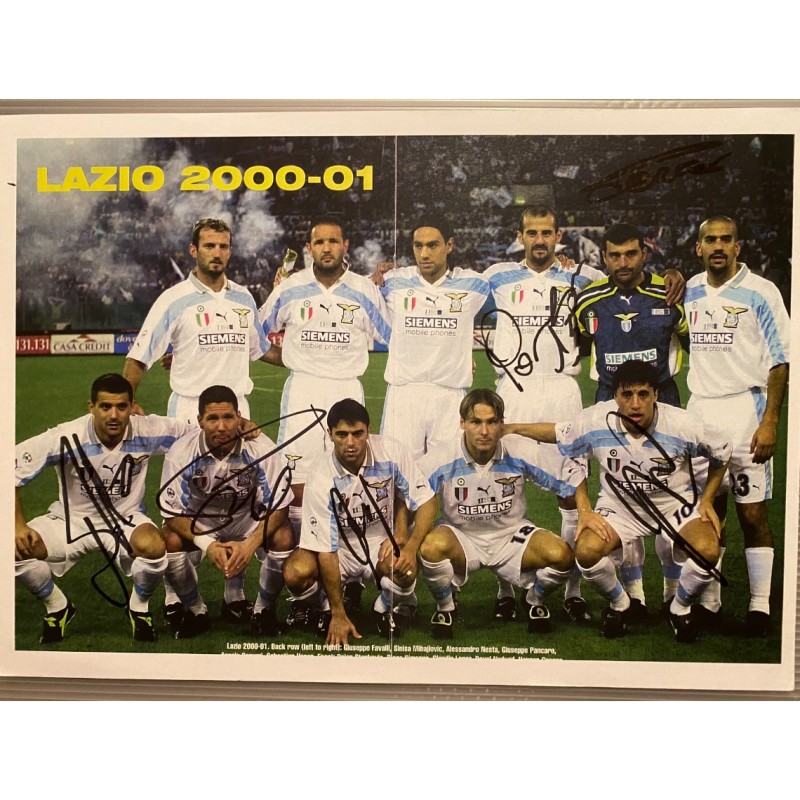 Lazio 2000/01 Team Signed Picture