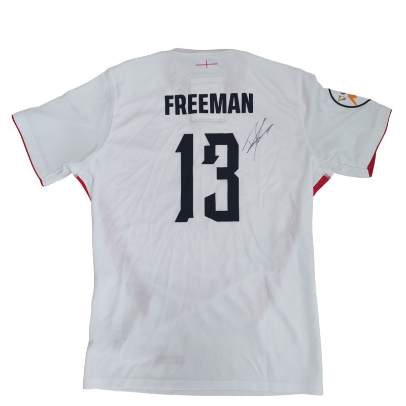Tommy Freeman's Signed Match-Worn Shirt, Italy vs England Men's Six Nations 2026