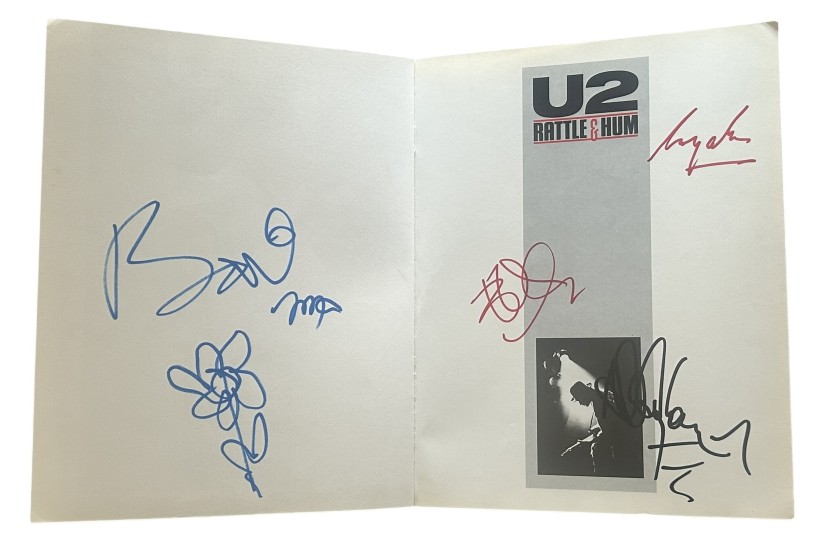 U2 Signed Rattle and Hum Book