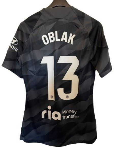 Oblak's Atletico Madrid Match-Issued Shirt, LaLiga 2023/24