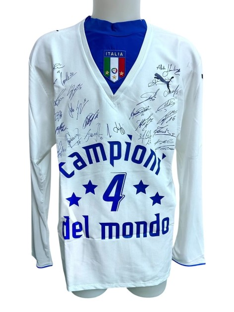 Buffon's Official Shirt Italy WC 2006 special shirt - Signed by the team