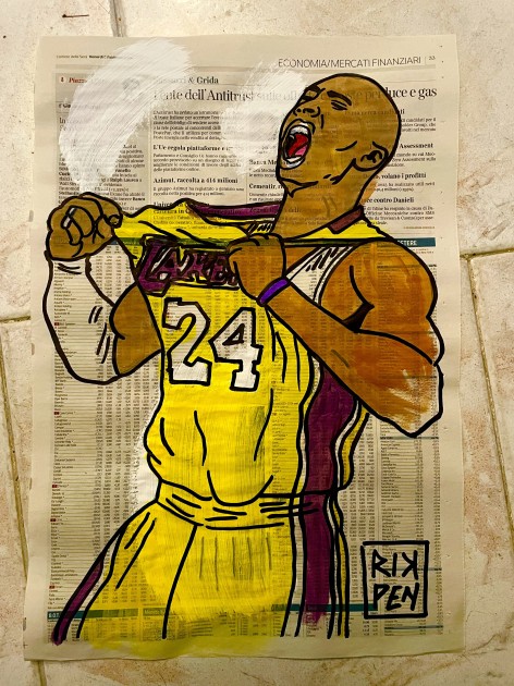 Kobe Bryant: Unique Work on RikPen's Newspaper