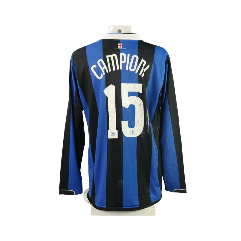 Figo's Match-Worn Shirt, Inter 2006/07 - Celebratory Scudetto