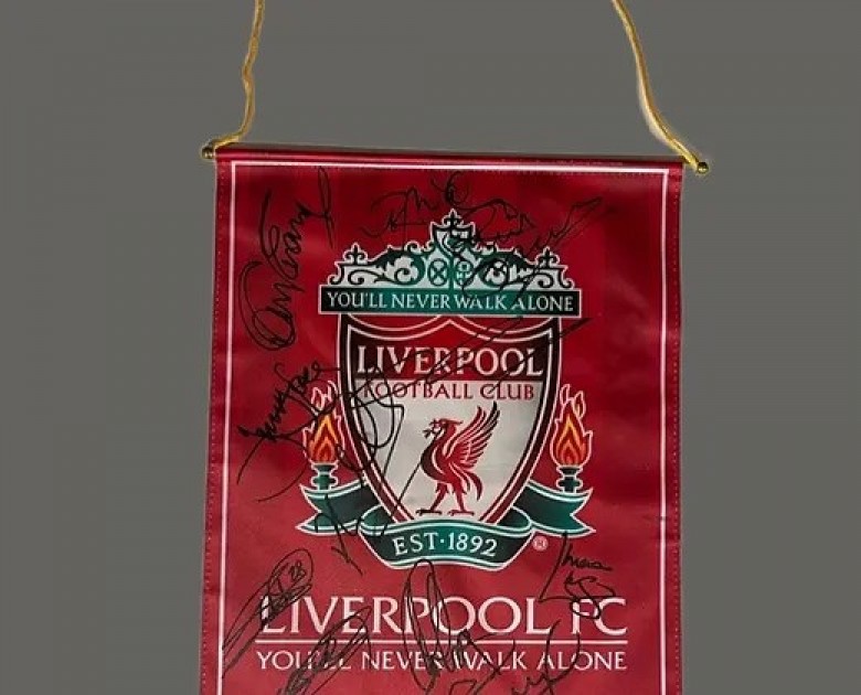 fanion LIVERPOOL /REAL MADRID finale 1981, coupe Des