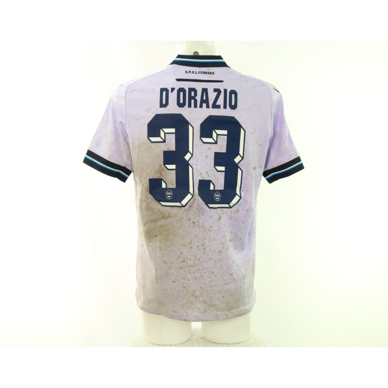 Maglia D'Orazio Ascoli vs SPAL Unwashed, 2024 - Autografata