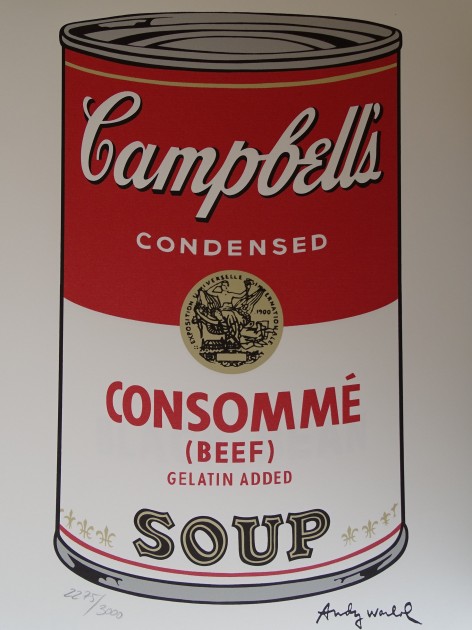 Andy Warhol "Campbell's Consomme"