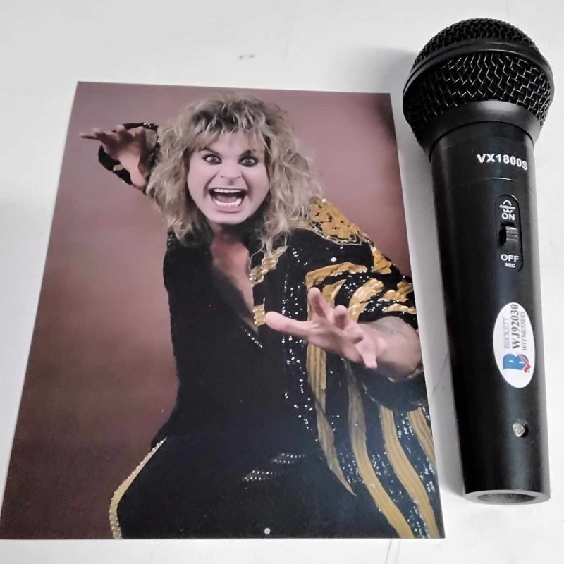 Microphone Signed by Ozzy Osbourne