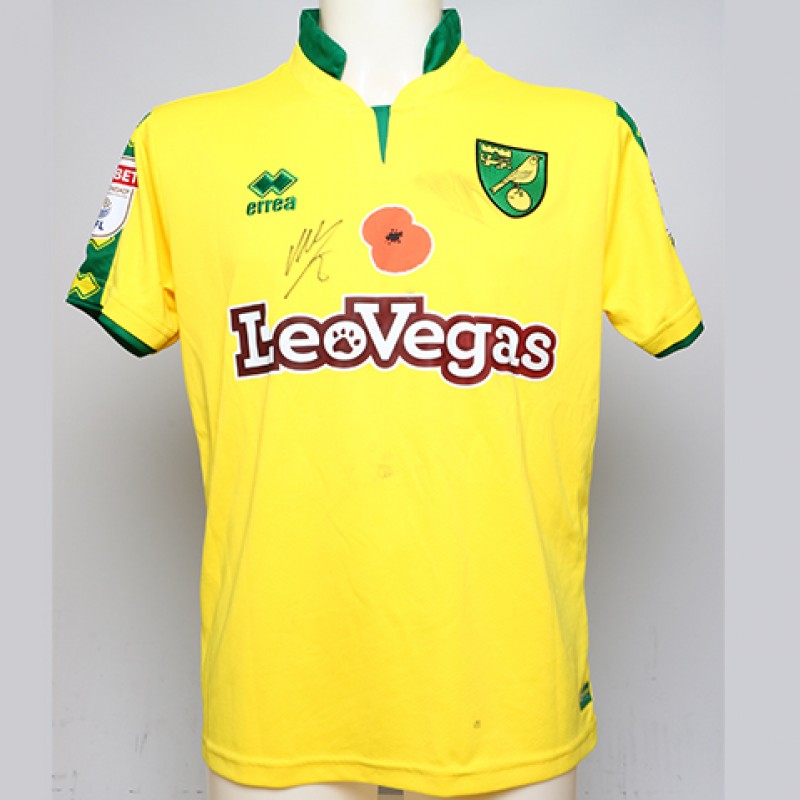 Poppy Shirt Signed by Norwich City FC's Mario Vrančić