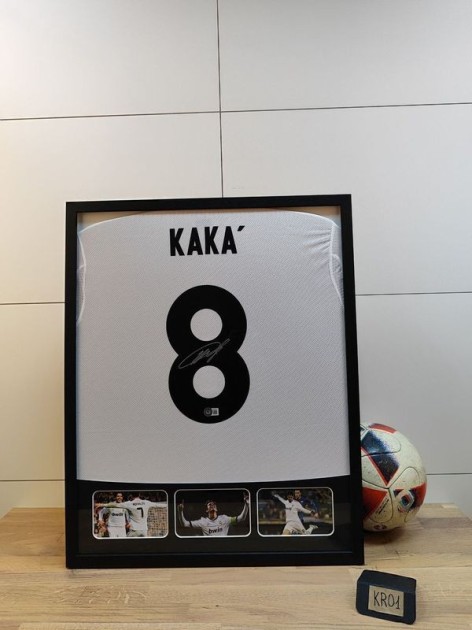 Kaká Real Madrid Signed and Framed Shirt