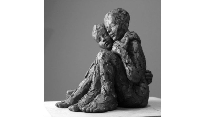Love Remains - An Iron Resin Sculpture by Carol Peace 