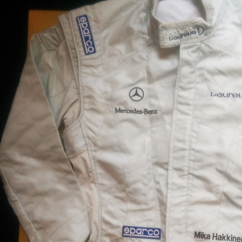 Mika Häkkinen's worn and personalised racing suit