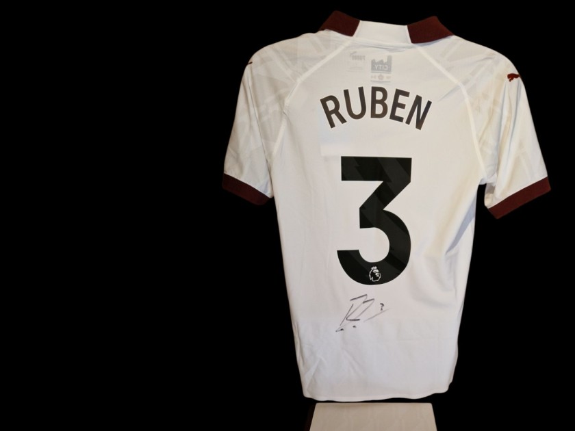 Ruben Dias Signed Manchester City 2023-24 Official Player Version Away Football Shirt Boxed COA