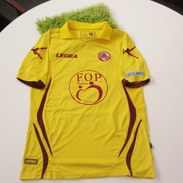 Luci Livorno match issued/worn shirt, Serie B 2014/2015