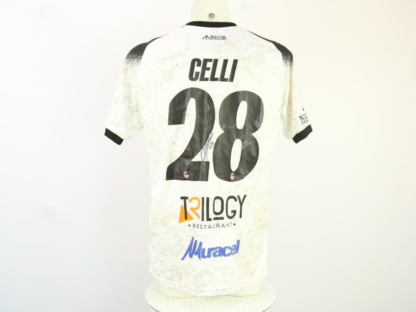 Celli's Unwashed Signed Shirt, Taranto vs Catania 2024