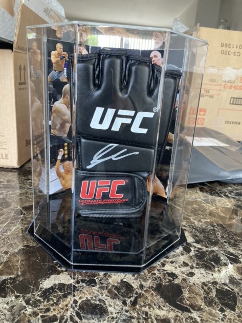 Georges St-Pierre's Signed UFC Glove In Display Case