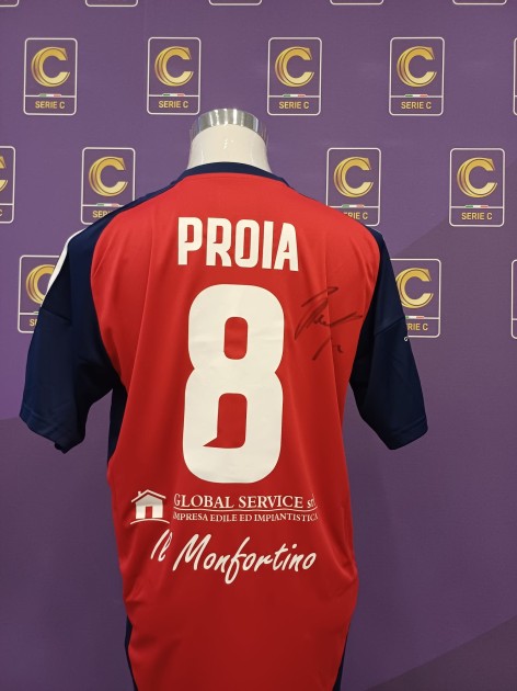 Proia's Casertana Signed Issued Shirt, 2025/26