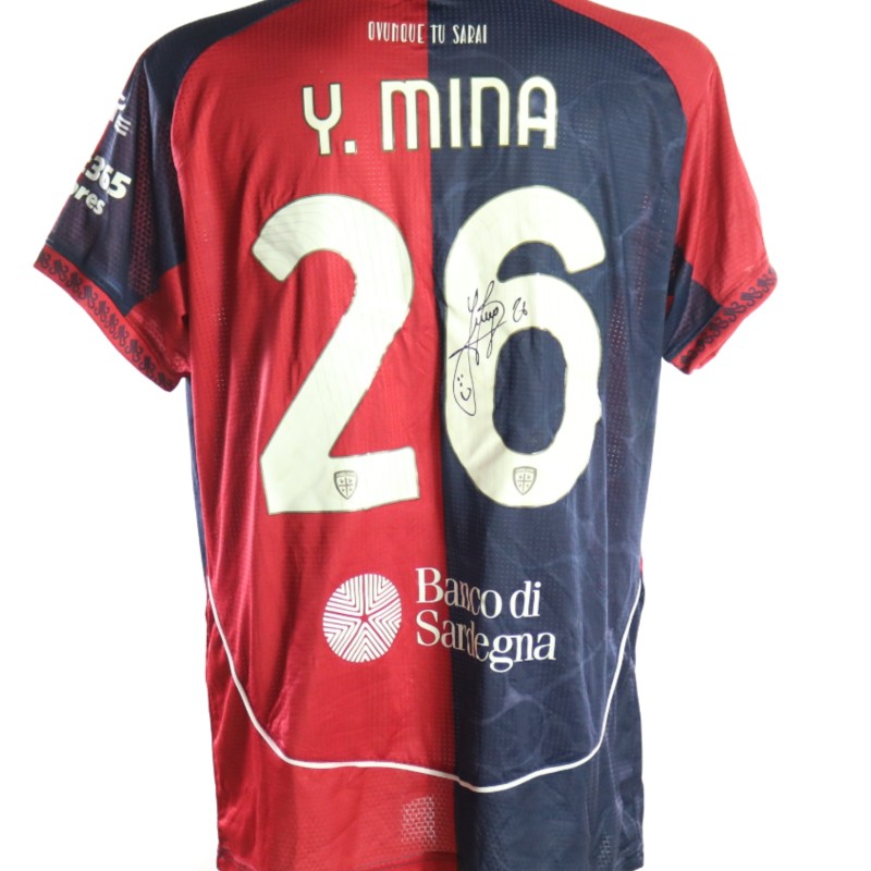 Mina's Signed Unwashed Shirt, Cagliari vs Cremonese 2026