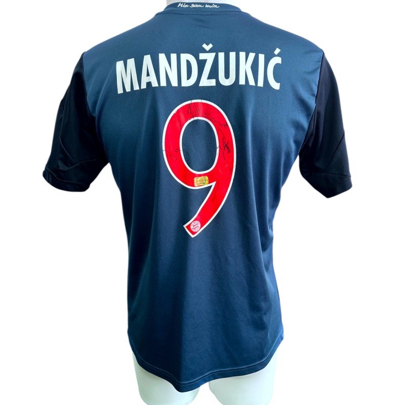 Maglia Ufficiale Mandžukić Bayern Monaco, 2013/14 - Autografata