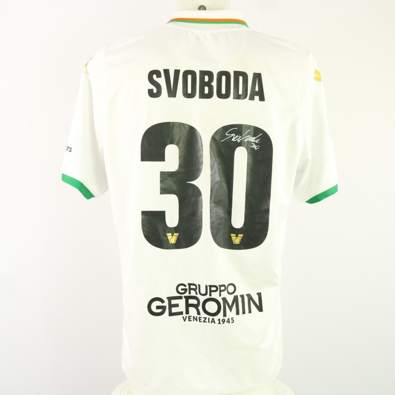 Svoboda's Unwashed Signed Shirt, Lecco vs Venezia 2024
