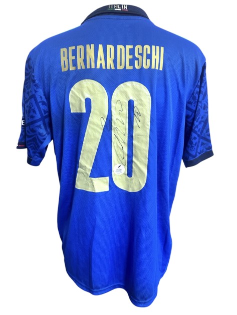 Bernardeschi's Italy Signed Replica Shirt, 2020/21