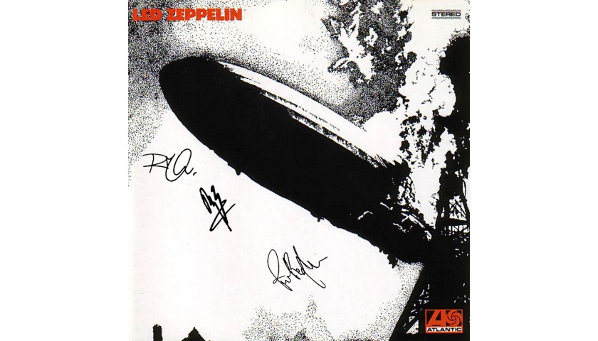 Led Zeppelin Record with Printed Signatures