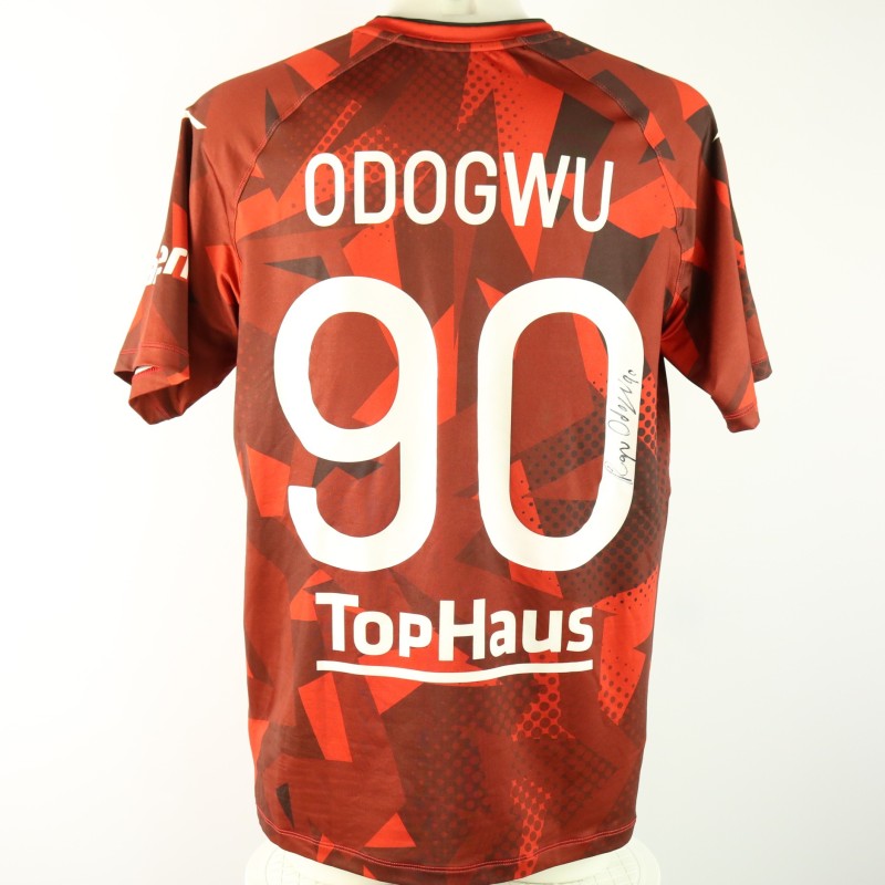 Odogwu's unwashed Signed Shirt, Ascoli vs Sudtirol 2024