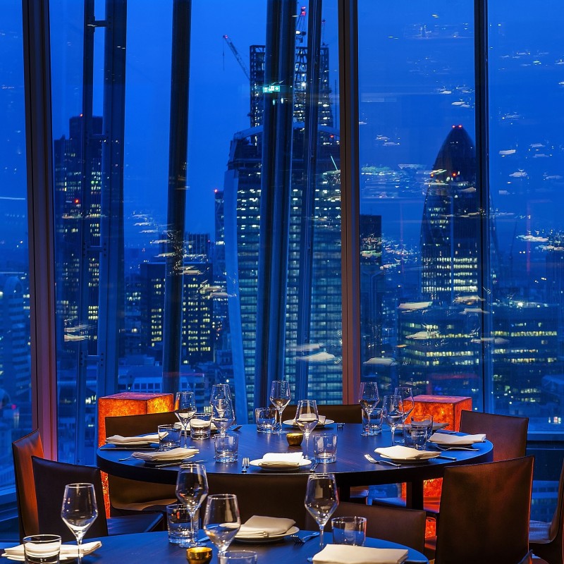 Cena per quattro persone presso l'Oblix nello Shard