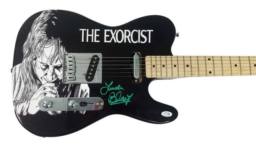 Linda Blair Hand Signed “The Exorcist” Guitar