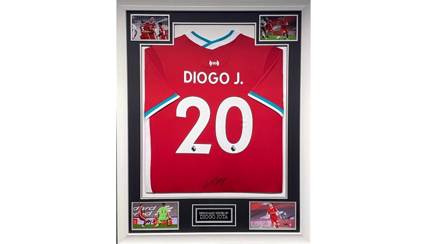 Liverpool Football Shirt Signed by Diogo Jota