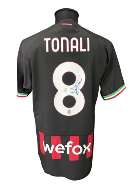 Tonali's Milan Signed Official Shirt, 2022/23