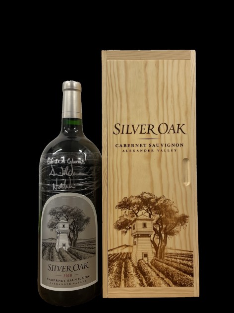 2018 Silver Oak 3L Wine Signed by Proprietor and Wine Maker