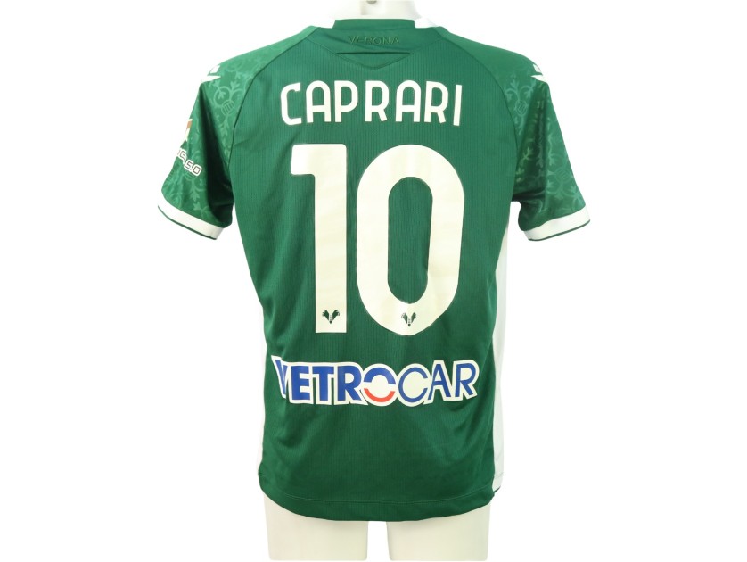 Caprari's Hellas Verona Match-Issued Shirt, 2021/22